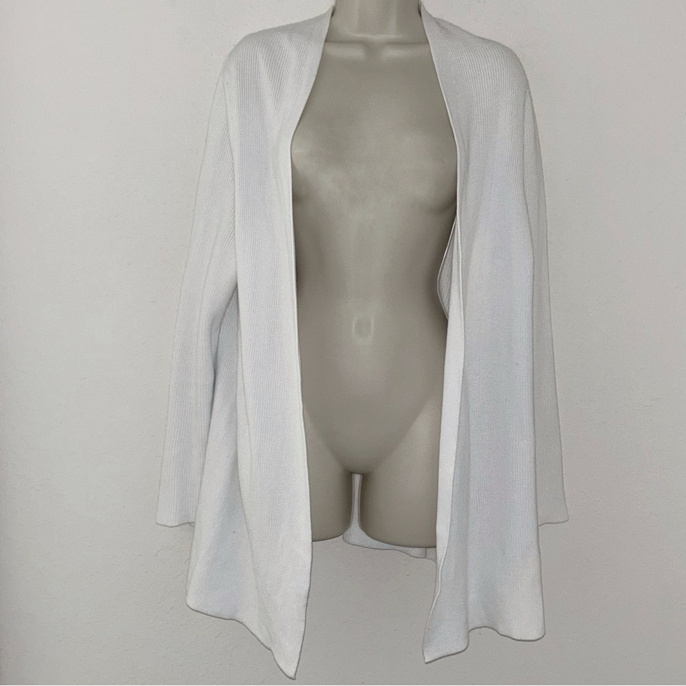 Talbots White Knit Cardigan